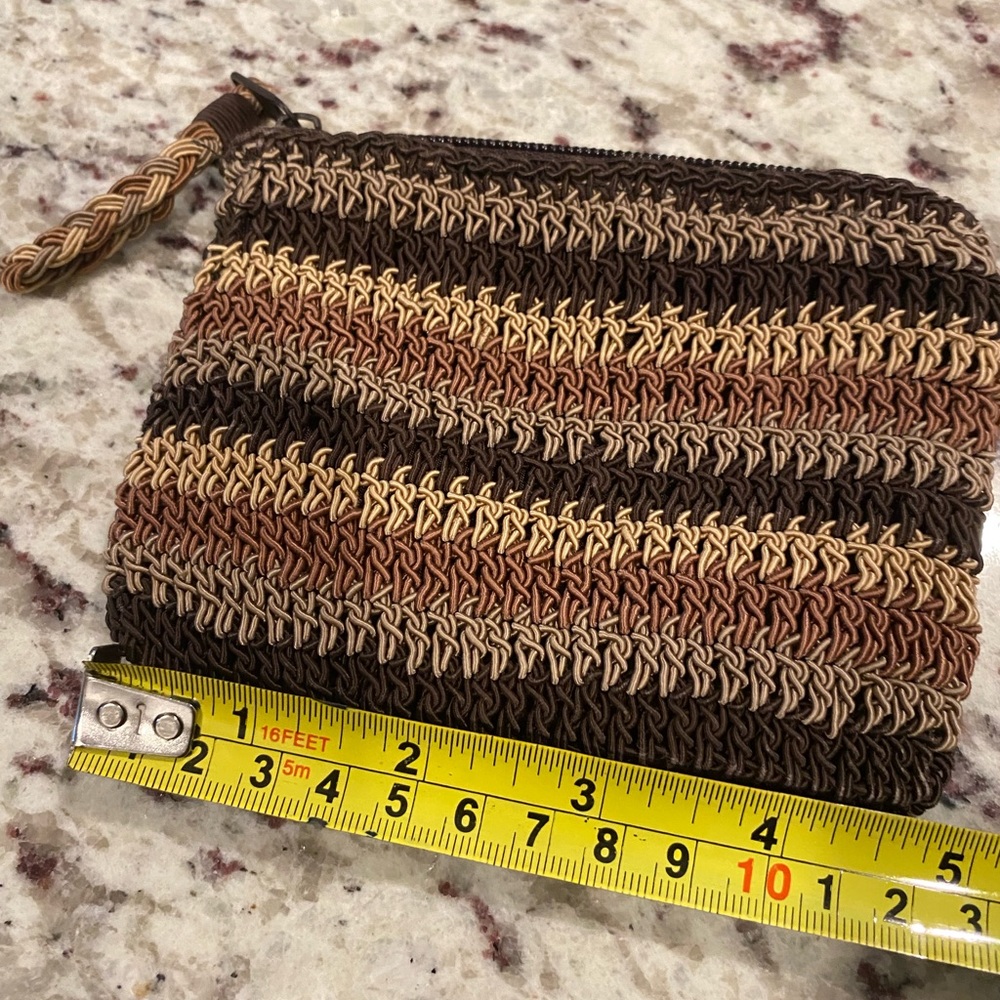 Small Cottagecore Y2K Earth Tone Goblincore Boho Coin Purse Bag - Picture 3 of 5